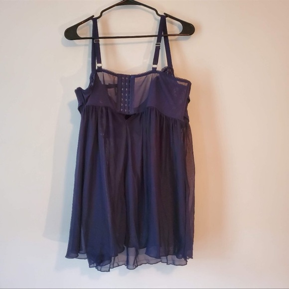 Torrid 1 plus Babydoll navy lace harness - Picture 8 of 10